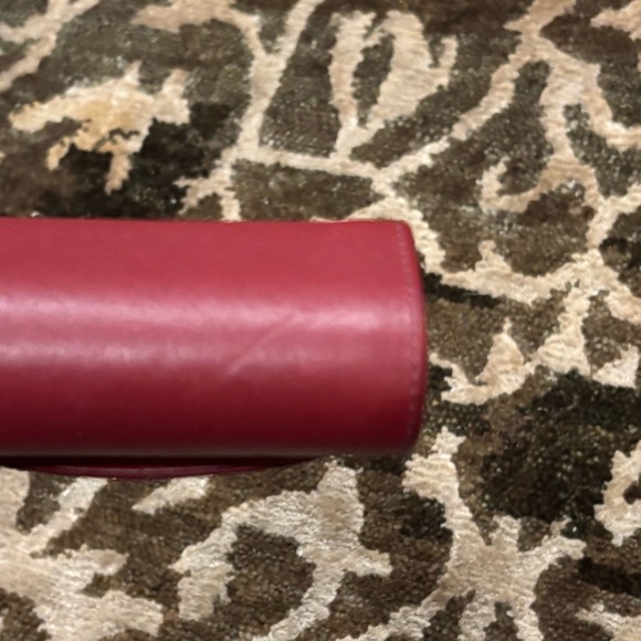 Coach Vintage Red Leather Lipstick Case - Picture 5 of 7